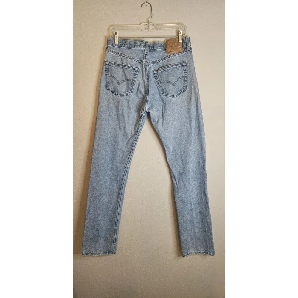 Vintage 90's Levi’s 501-0193 Light Wash Denim Jeans‎ button fly - Made in USA 96